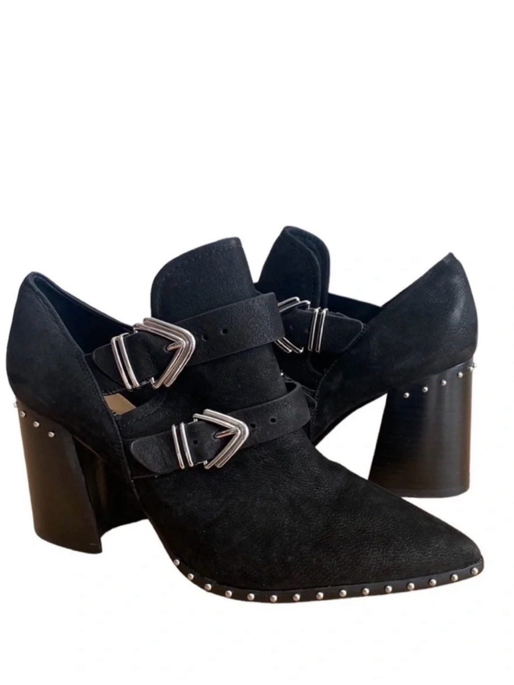Gianni Bini Studded Suede Ankle Boots